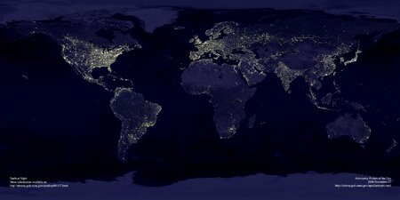 earth by night
